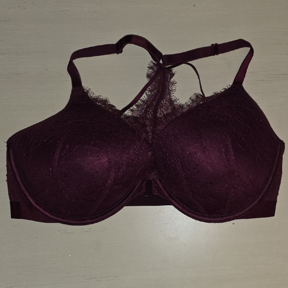 Victoria's Secret Deep Purple Lace Bra